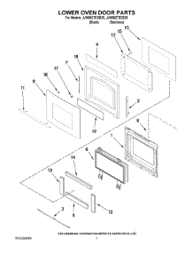 04 - Lower Oven Door Parts parts for Maytag Oven JJW8627DDS29 from AppliancePartsPros.com
