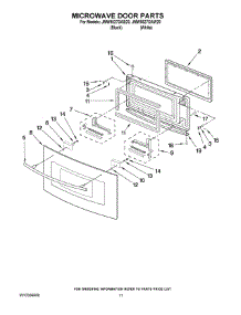 07 - Microwave Door Parts parts for Maytag Oven JMW9527DAW29 from AppliancePartsPros.com