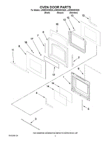 02 - Oven Door Parts parts for Maytag Oven JJW8530DDS28 from AppliancePartsPros.com