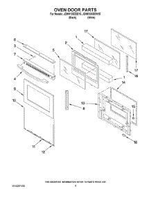 04 - Oven Door Parts parts for Maytag Oven JGW8130DDB15 from AppliancePartsPros.com