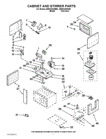 05 - Cabinet And Stirrer Parts parts for Maytag Oven JMW2330WB00 from AppliancePartsPros.com