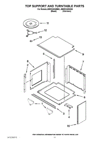 08 - Top Support And Turntable Parts parts for Maytag Oven JMW2330WB00 from AppliancePartsPros.com