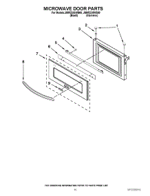 07 - Microwave Door Parts parts for Maytag Oven JMW2330WS00 from AppliancePartsPros.com