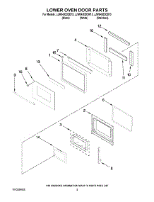 03 - Lower Oven Door Parts parts for Maytag Oven JJW8430DDW13 from AppliancePartsPros.com