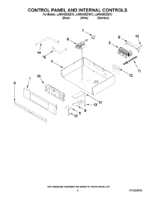 05 - Control Panel And Internal Controls parts for Maytag Oven JJW8430DDB13 from AppliancePartsPros.com