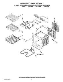 03 - Internal Oven Parts parts for Maytag Oven JMW3430WR00 from AppliancePartsPros.com