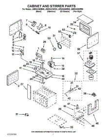 05 - Cabinet And Stirrer Parts parts for Maytag Oven JMW3430WR00 from AppliancePartsPros.com