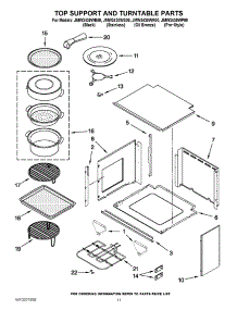08 - Top Support And Turntable Parts parts for Maytag Oven JMW3430WR00 from AppliancePartsPros.com