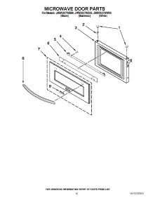 07 - Microwave Door Parts parts for Maytag Oven JMW2427WS00 from AppliancePartsPros.com