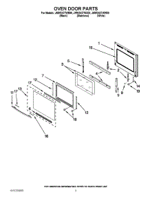 02 - Oven Door Parts parts for Maytag Oven JMW2427WW00 from AppliancePartsPros.com