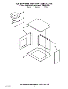 08 - Top Support And Turntable Parts parts for Maytag Oven JMW2427WW00 from AppliancePartsPros.com