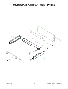 06 - Microwave Compartment Parts parts for Maytag Oven JMW2430WB00 from AppliancePartsPros.com