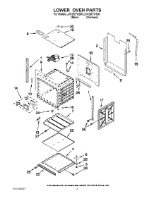 02 - Lower Oven Parts parts for Maytag Oven JJW2527WS00 from AppliancePartsPros.com