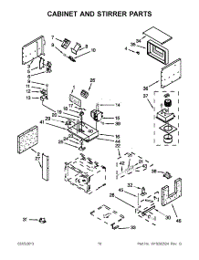 05 - Cabinet And Stirrer Parts parts for Maytag Oven JMW2430WP00 from AppliancePartsPros.com