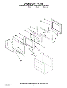 02 - Oven Door Parts parts for Maytag Oven JJW2427WS00 from AppliancePartsPros.com
