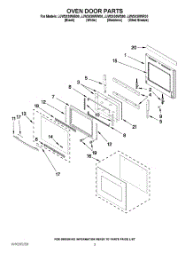 02 - Oven Door Parts parts for Maytag Oven JJW2430WS00 from AppliancePartsPros.com