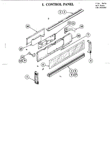 02 - Control Panel parts for Jenn-Air Oven W188W from AppliancePartsPros.com