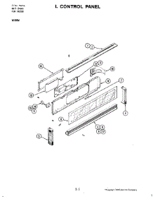 03 - Control Panel (W188w) parts for Jenn-Air Oven W188W from AppliancePartsPros.com