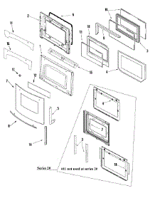 03 - Door parts for Jenn-Air Oven JMW9530DAW from AppliancePartsPros.com