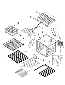 04 - Oven parts for Jenn-Air Oven JJW9827DDS from AppliancePartsPros.com