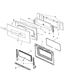 03 - Door parts for Jenn-Air Oven JJW7530DDS from AppliancePartsPros.com