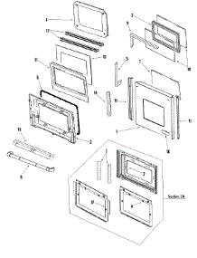 03 - Door (Pro) parts for Jenn-Air Oven JJW9530DDP from AppliancePartsPros.com