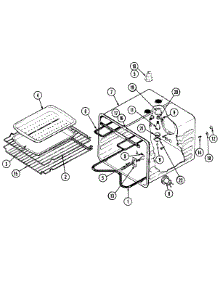 11 - Oven (Lower) parts for Jenn-Air Oven WM2780W from AppliancePartsPros.com