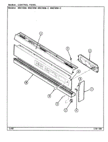 04 - Control Panel parts for Jenn-Air Oven WW2780B-C from AppliancePartsPros.com