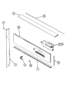 02 - Control Panel parts for Jenn-Air Oven W131W from AppliancePartsPros.com