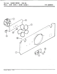 02 - Blower Motor (Cooling) parts for Jenn-Air Oven W136W-C from AppliancePartsPros.com