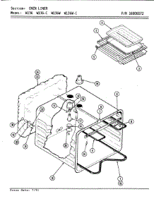 07 - Oven parts for Jenn-Air Oven W136-C from AppliancePartsPros.com