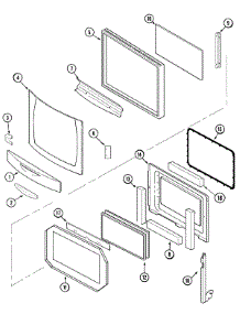 03 - Door (Upper & Lower) Stl parts for Jenn-Air Oven JJW9627CAS from AppliancePartsPros.com