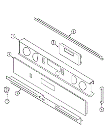 02 - Control Panel parts for Jenn-Air Oven JJW8127AAW from AppliancePartsPros.com