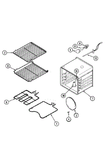 05 - Oven parts for Jenn-Air Oven JJW8130AAB from AppliancePartsPros.com