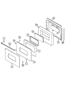 03 - Door-Lower parts for Jenn-Air Oven J9855VUV from AppliancePartsPros.com