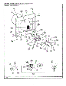 08 - Control Panel parts for Jenn-Air Washer Dryer Combo LSE2700W from AppliancePartsPros.com