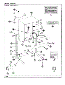 05 - Cabinet parts for Jenn-Air Washer Dryer Combo LSE2700W from AppliancePartsPros.com