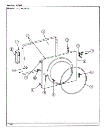 09 - Door parts for Jenn-Air Washer Dryer Combo LSE2700W-C from AppliancePartsPros.com