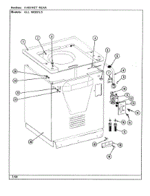 07 - Cabinet (Rear) parts for Jenn-Air Washer Dryer Combo LSE2700W from AppliancePartsPros.com