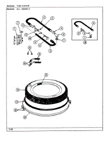 17 - Tub Cover parts for Jenn-Air Washer Dryer Combo LSE2700W from AppliancePartsPros.com