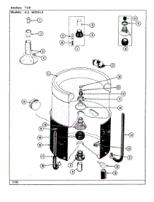 16 - Tub parts for Jenn-Air Washer Dryer Combo LSE2700W-C from AppliancePartsPros.com