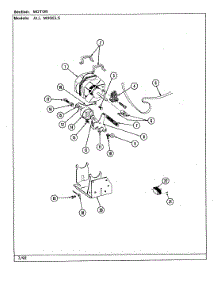 13 - Motor parts for Jenn-Air Washer Dryer Combo LSE2700W-8 from AppliancePartsPros.com