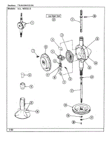 15 - Transmission parts for Jenn-Air Washer Dryer Combo LSE2700W-C from AppliancePartsPros.com