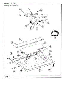 12 - Lid Lock parts for Jenn-Air Washer Dryer Combo LSE2700W-8 from AppliancePartsPros.com