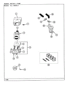 14 - Motor Assembly parts for Jenn-Air Washer Dryer Combo LSE2700W from AppliancePartsPros.com
