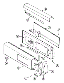 03 - Control Panel parts for Jenn-Air Washer JW3000A from AppliancePartsPros.com