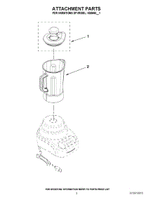02 - Attachment Parts parts for Kitchenaid Blender KSB465OB1 from AppliancePartsPros.com