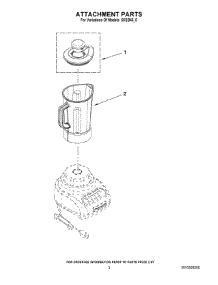 02 - Attachment Parts parts for Whirlpool Blender 5KSB45BWH0 from AppliancePartsPros.com