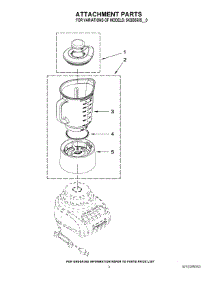 02 - Attachment Parts parts for Whirlpool Blender 5KSB555SWH0 from AppliancePartsPros.com