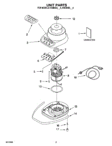 01 - Unit Parts parts for Kitchenaid Blender KSB5SSBK4 from AppliancePartsPros.com